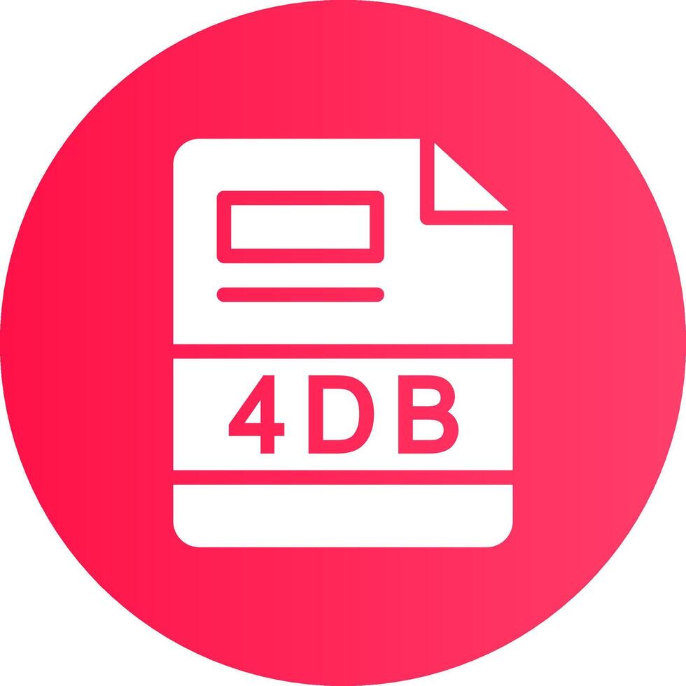 4 dB Créatif icône conception vecteur