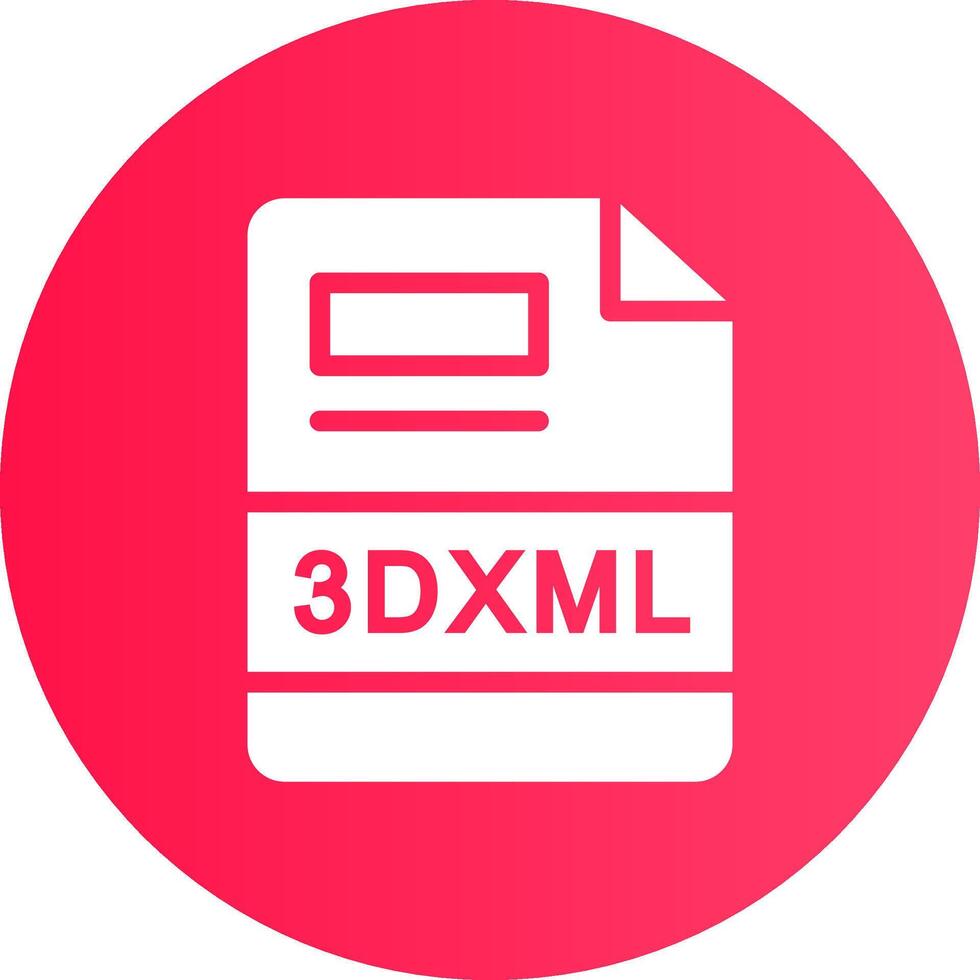 3dxml Créatif icône conception vecteur
