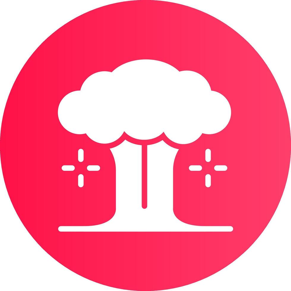 nucléaire explosion Créatif icône conception vecteur