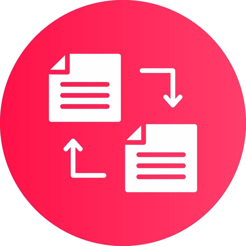 conception d'icône créative de transfert de fichier vecteur