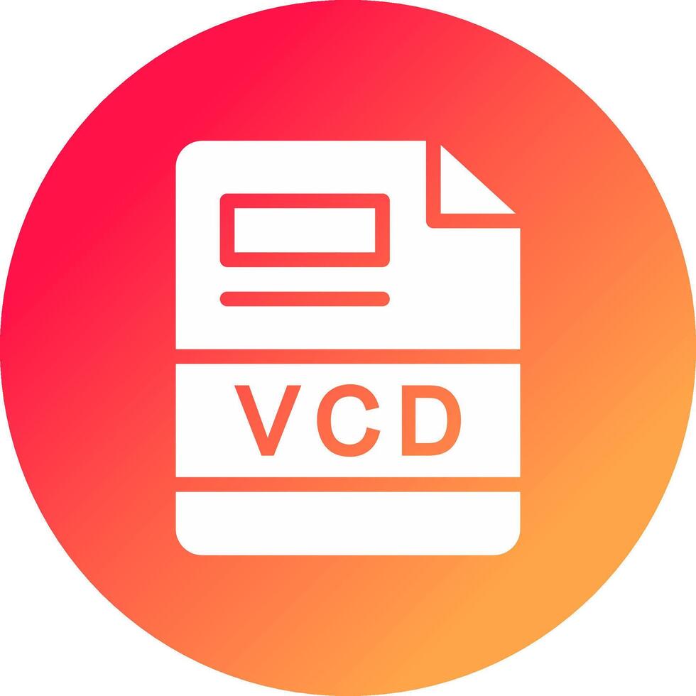 VCD Créatif icône conception vecteur