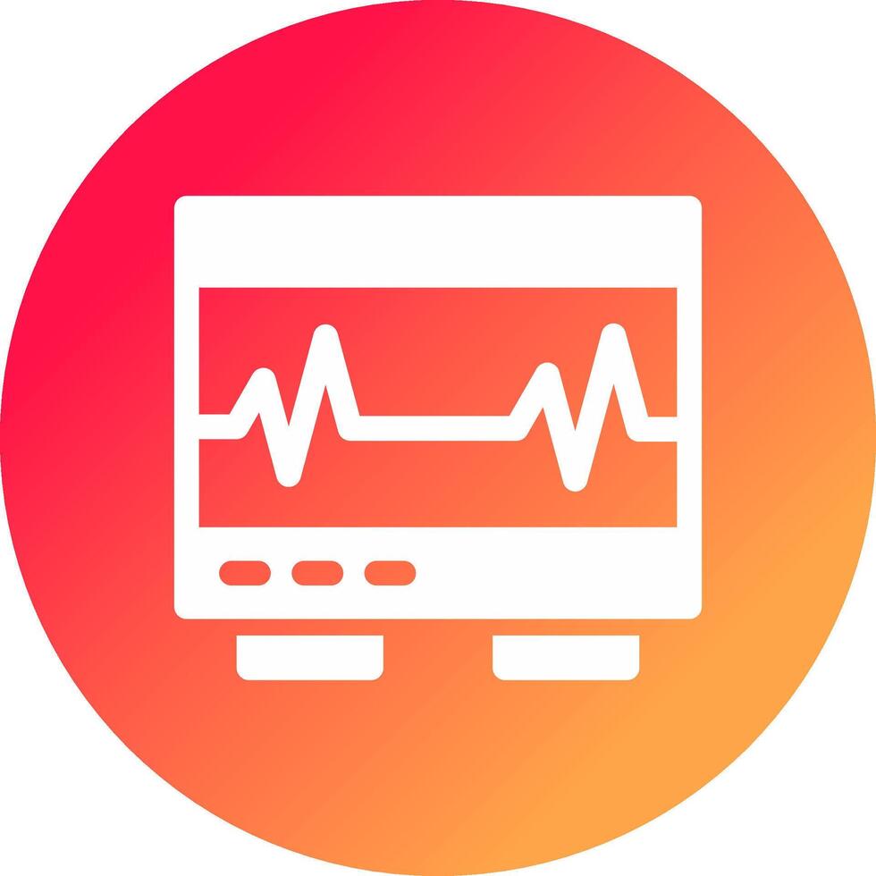 électrocardiogramme Créatif icône conception vecteur