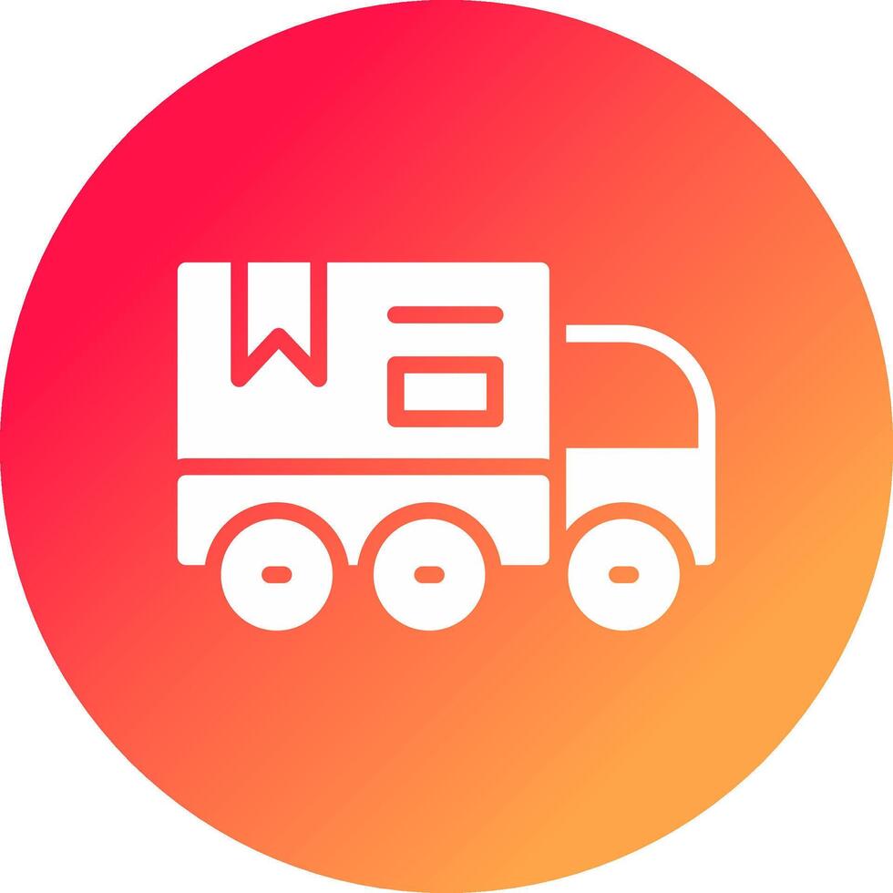 conception d'icône créative de camion de livraison vecteur