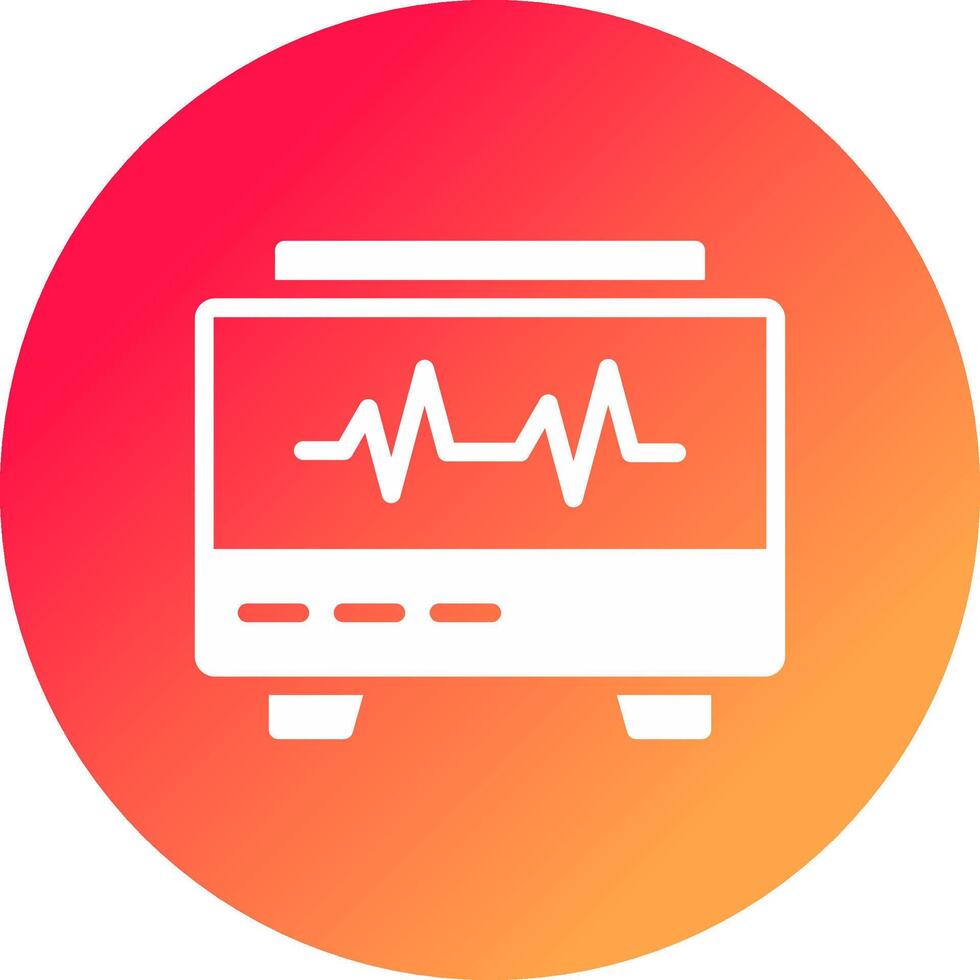 conception d'icône créative moniteur ekg vecteur