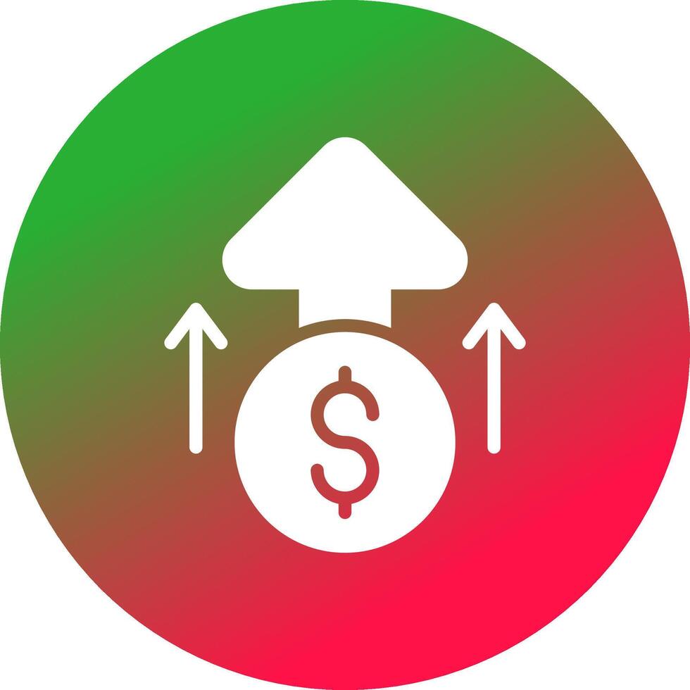 conception d'icône créative de profit vecteur