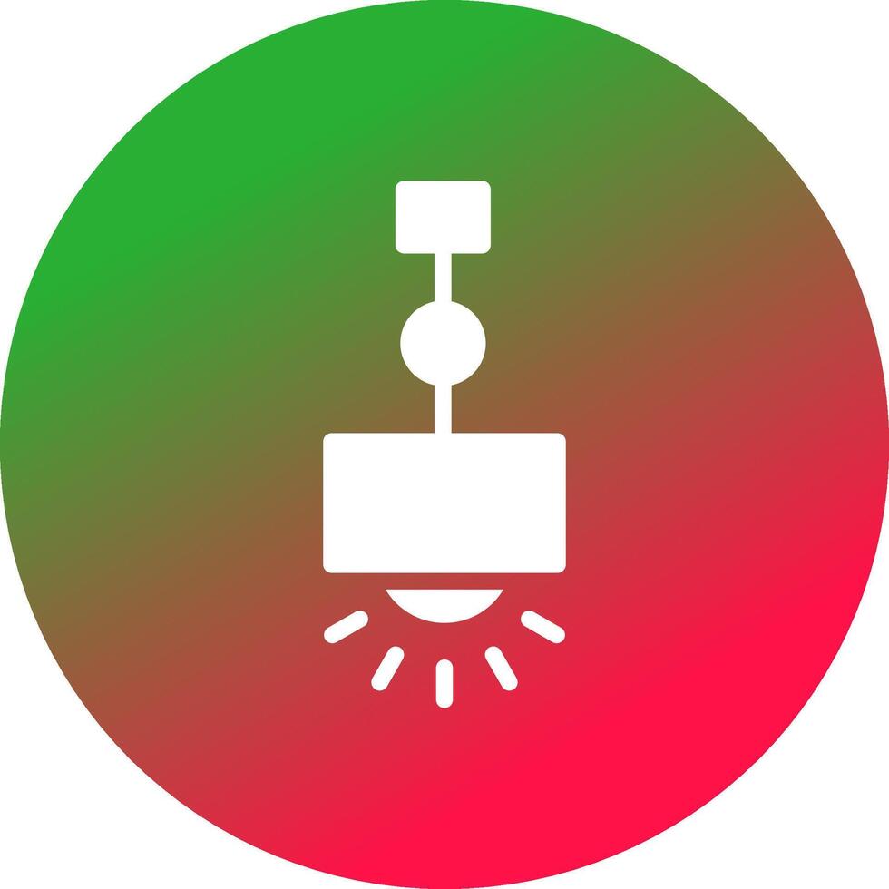 conception d'icône créative de lampe suspendue vecteur