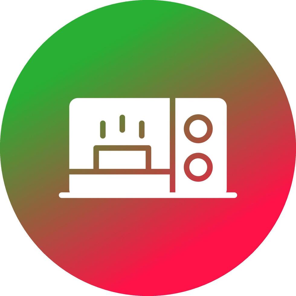 conception d'icône créative micro-ondes vecteur