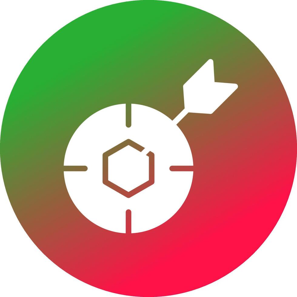 imbriqué cible Créatif icône conception vecteur