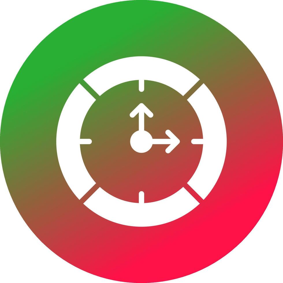 conception d'icône créative d'horloge vecteur