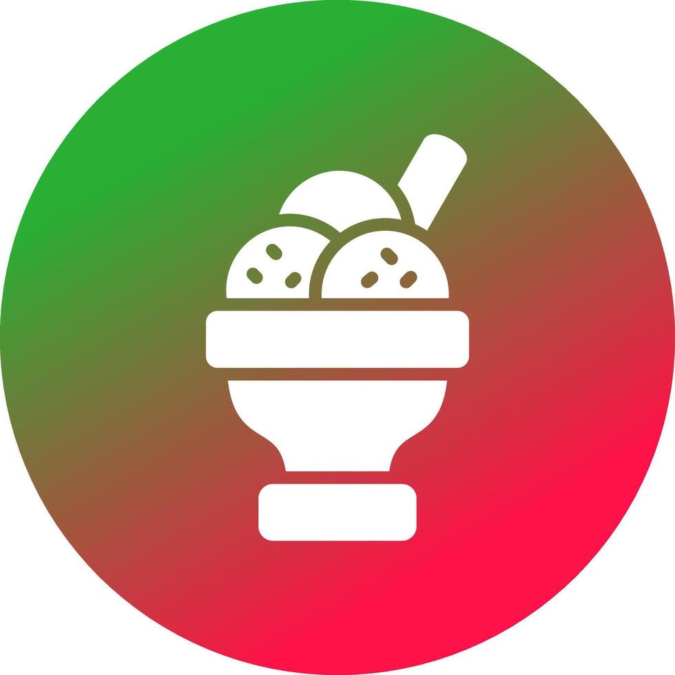 conception d'icône créative de dessert vecteur