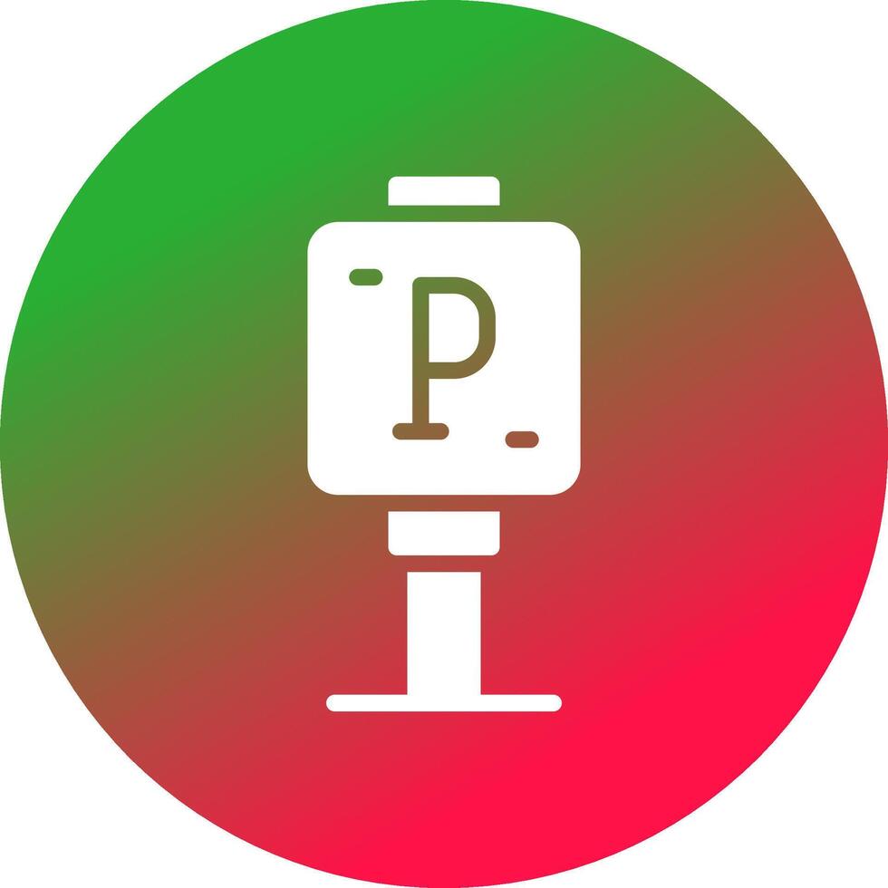 conception d'icône créative de signe de stationnement vecteur