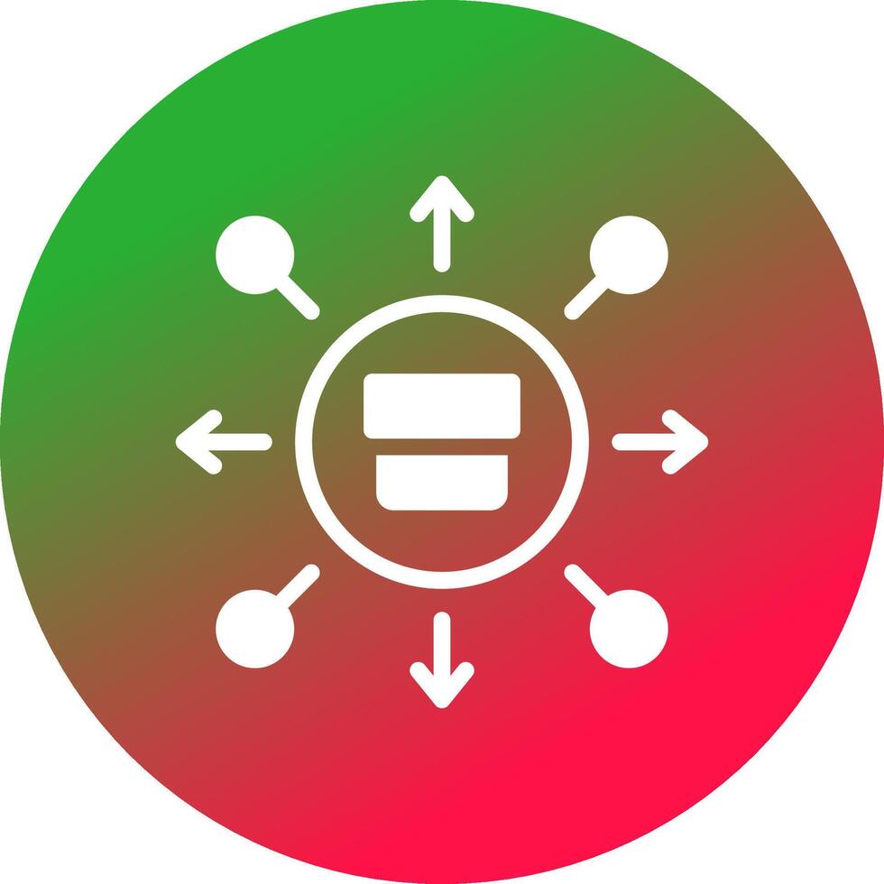 conception d'icône créative de distribution vecteur