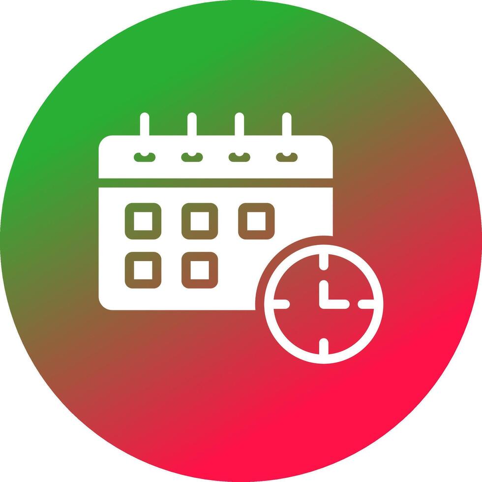 conception d'icône créative date limite vecteur