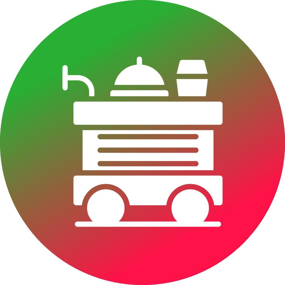 conception d'icône créative de chariot de nourriture vecteur