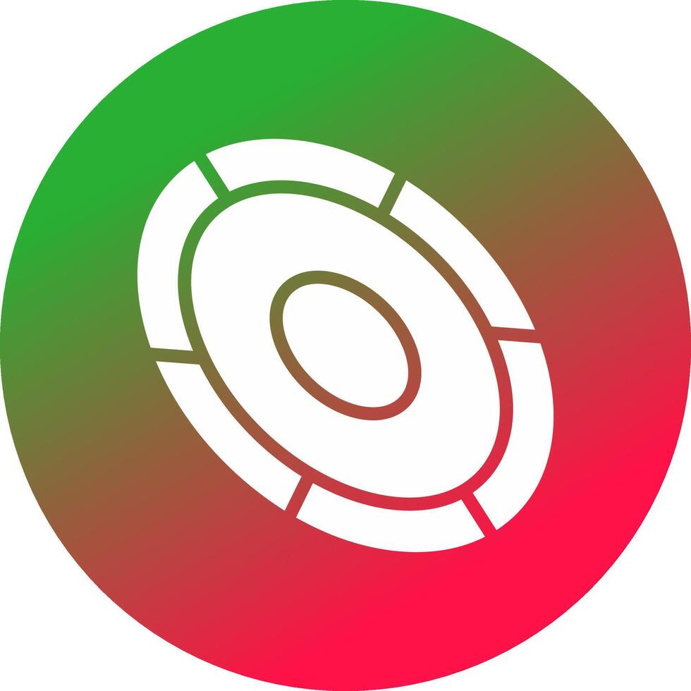conception d'icône créative frisbee vecteur