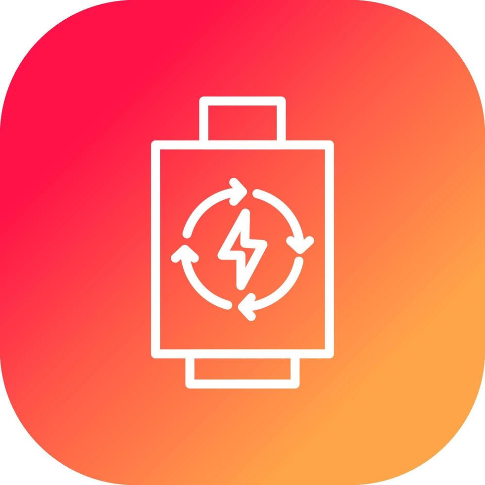rechargeable batterie Créatif icône conception vecteur
