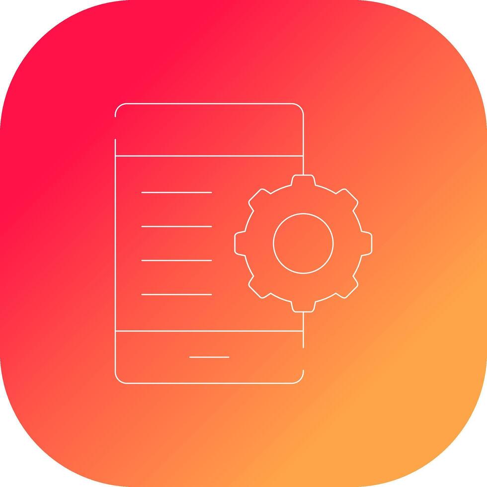 mobile réglage Créatif icône conception vecteur