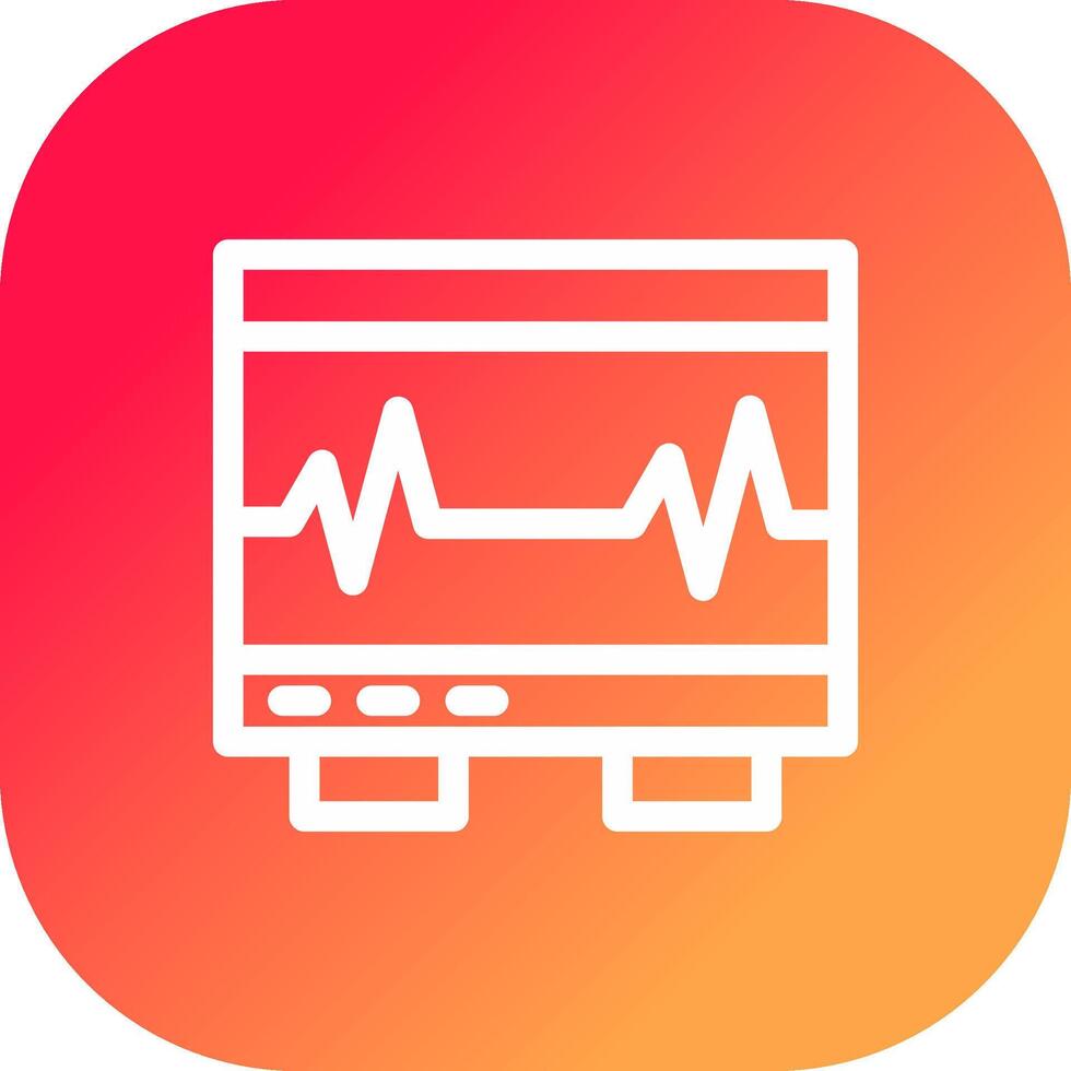 électrocardiogramme Créatif icône conception vecteur