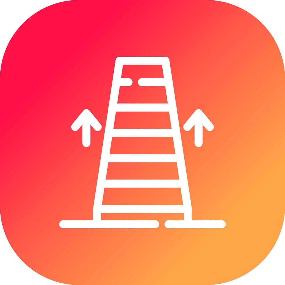conception d'icône créative d'escalator vecteur