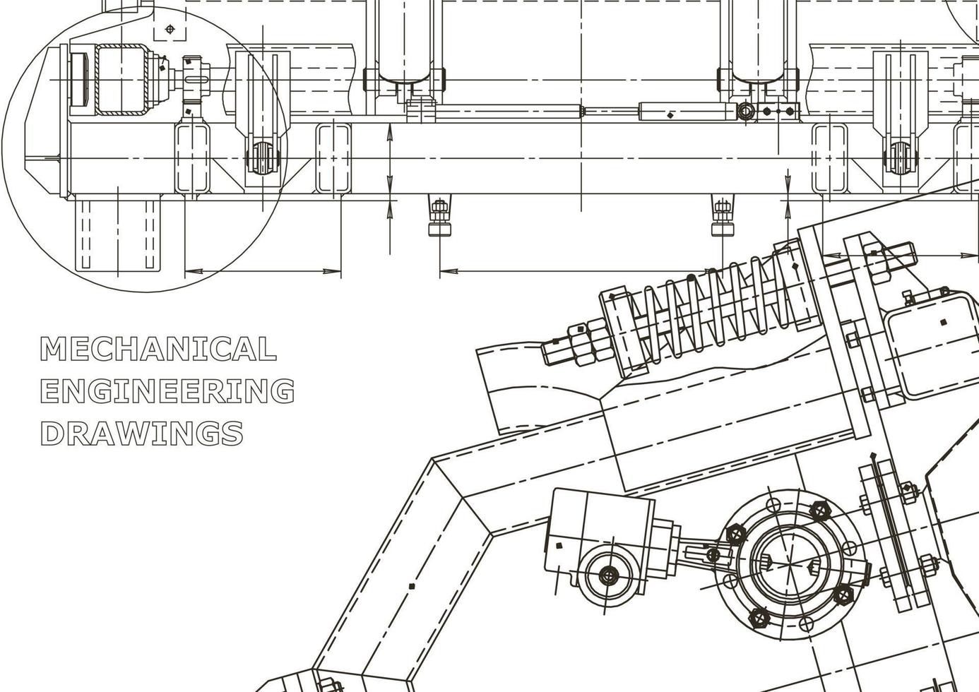 bannière de vecteur. dessin technique. fabrication d'instruments mécaniques vecteur