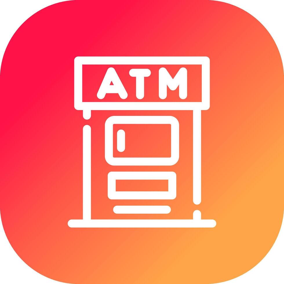 conception d'icône créative atm vecteur