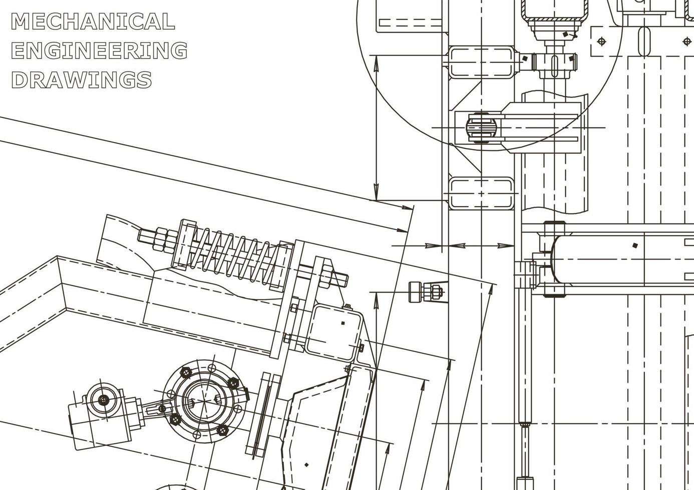 bannière de vecteur. dessin technique. fabrication d'instruments mécaniques vecteur