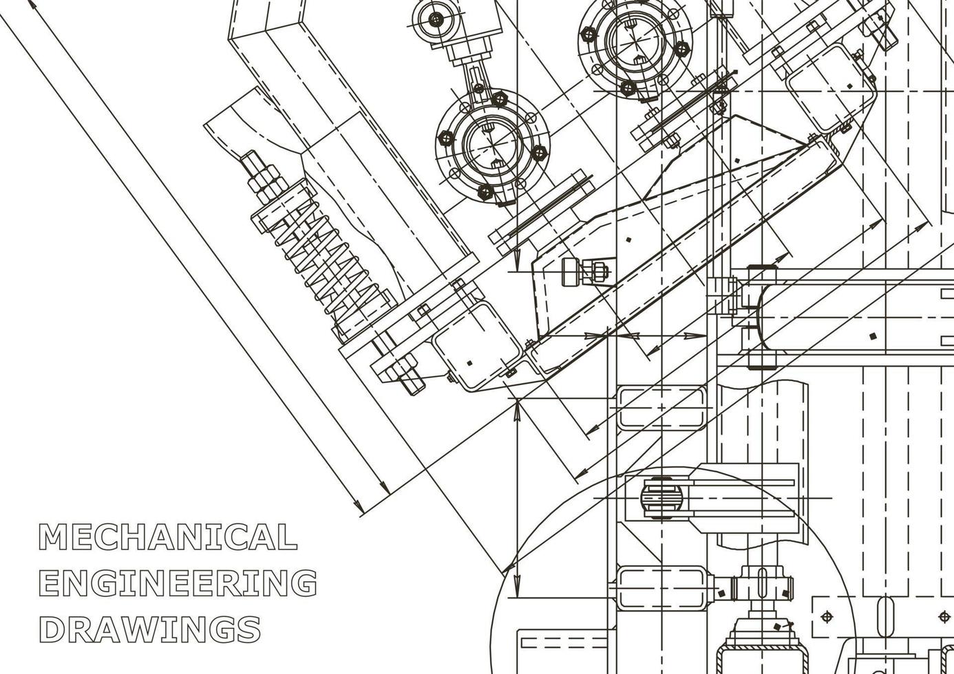 couverture. dessins d'ingénierie vectorielle. fabrication d'instruments mécaniques. arrière-plans abstraits techniques. illustration technique vecteur