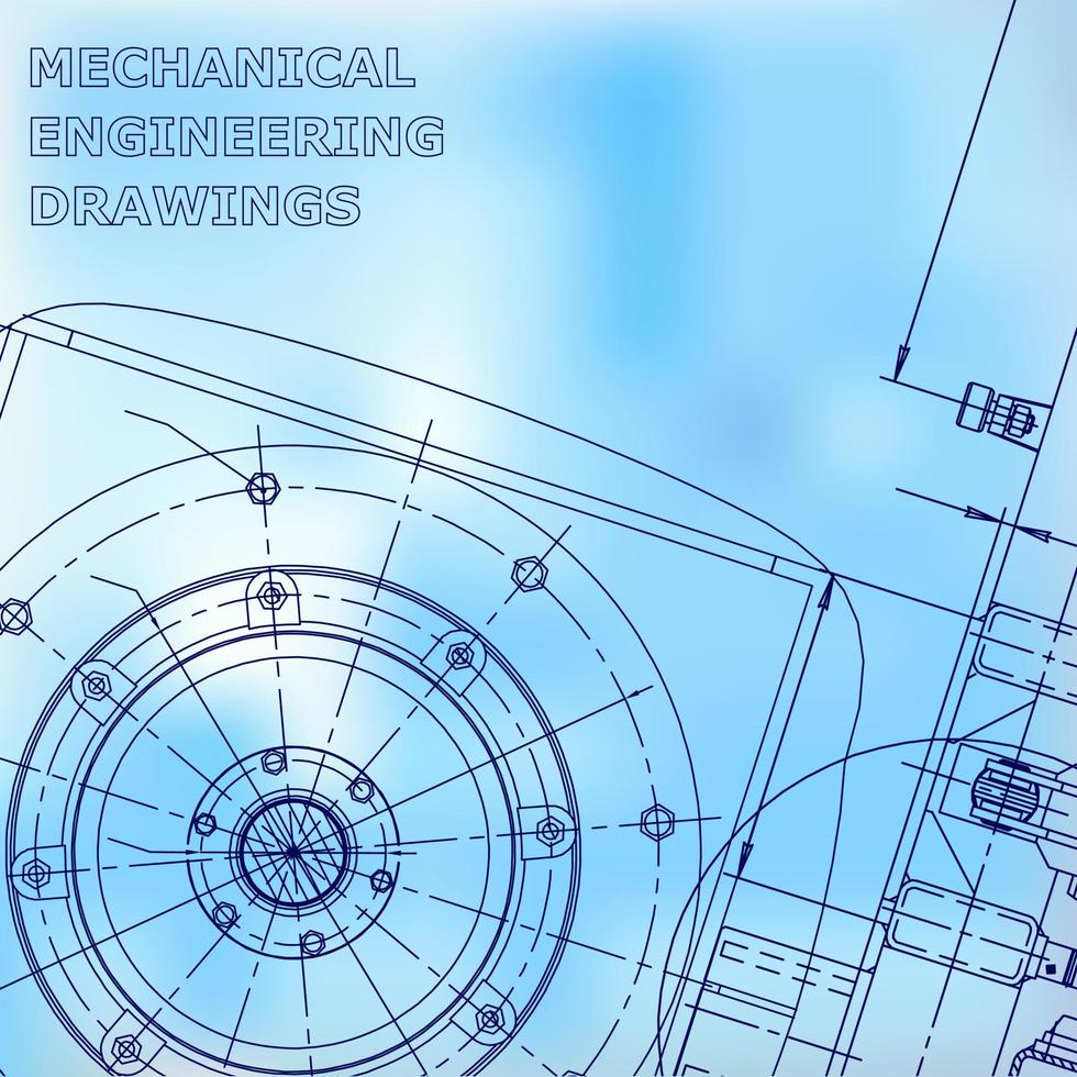 systèmes de conception assistée par ordinateur. l'industrie de la construction de machines. identité d'entreprise vecteur