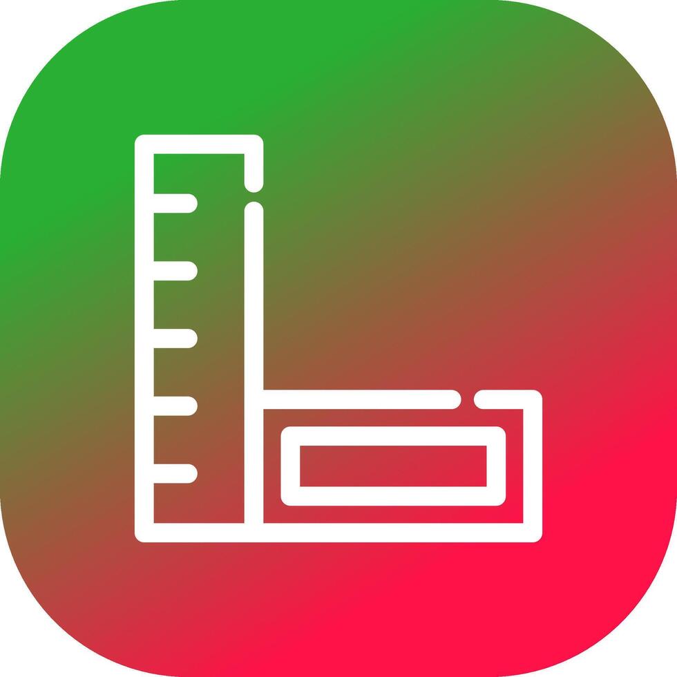 conception d'icône créative règle vecteur