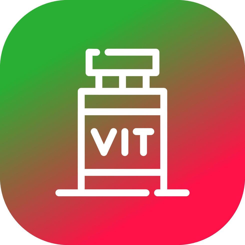 conception d'icônes créatives de vitamines vecteur