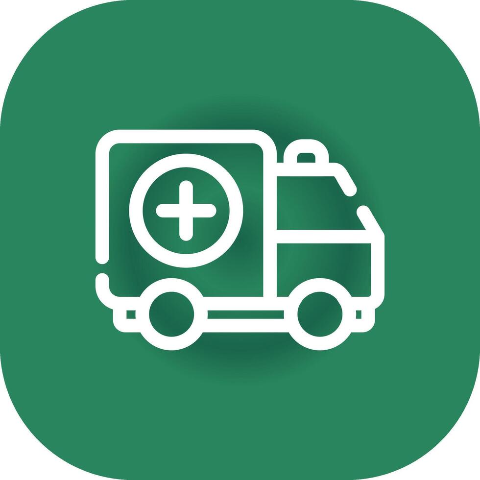 conception d'icône créative d'ambulance vecteur