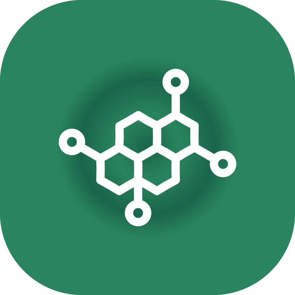 conception d'icône créative de molécule vecteur