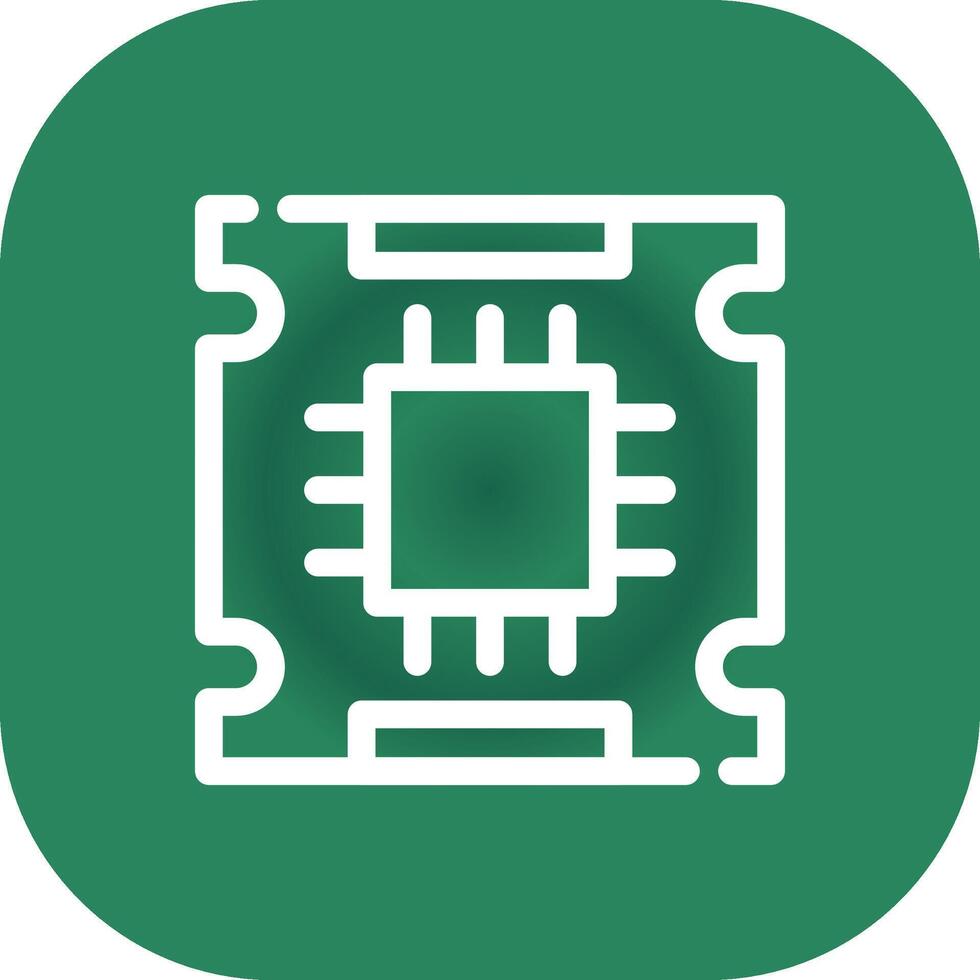 conception d'icône créative de processeur vecteur