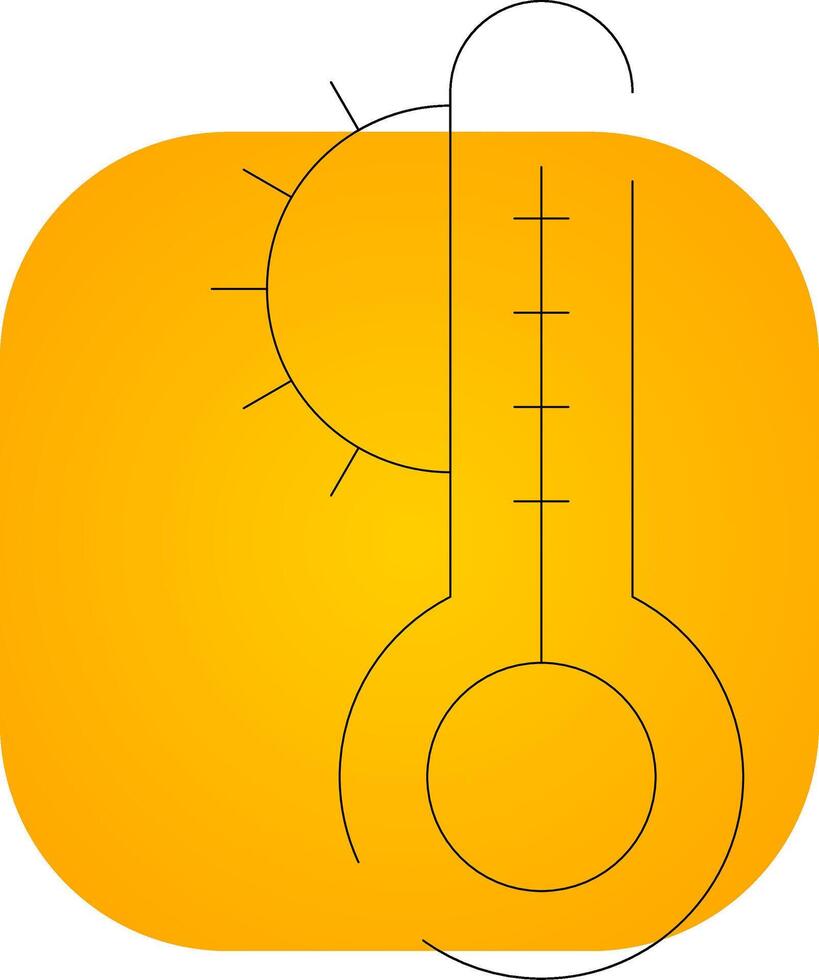 conception d'icône créative de température vecteur