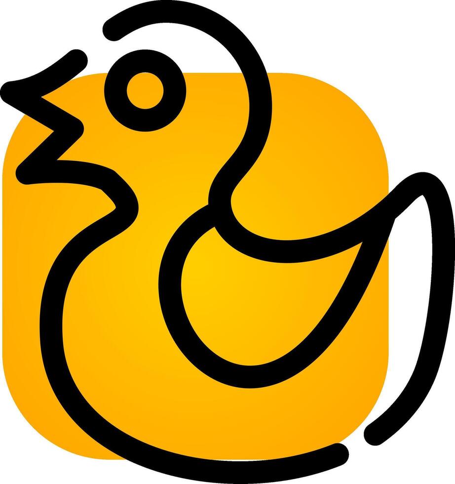 caoutchouc canard Créatif icône conception vecteur