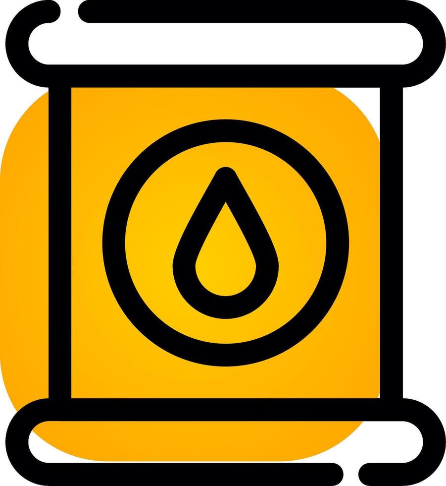 conception d'icône créative d'huile usée vecteur