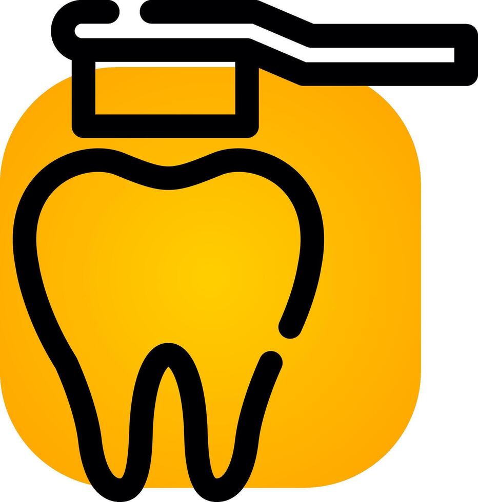 conception d'icône créative de brosse à dents vecteur