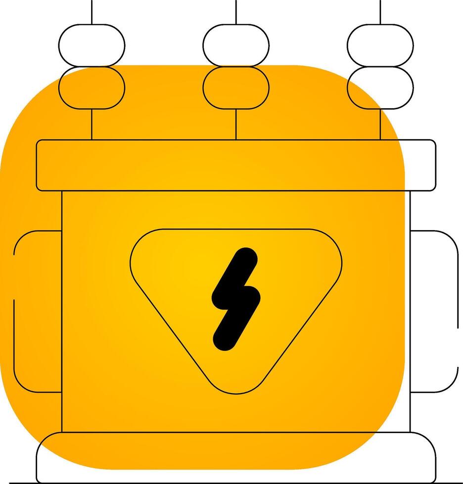 conception d'icône créative de transformateur de puissance vecteur