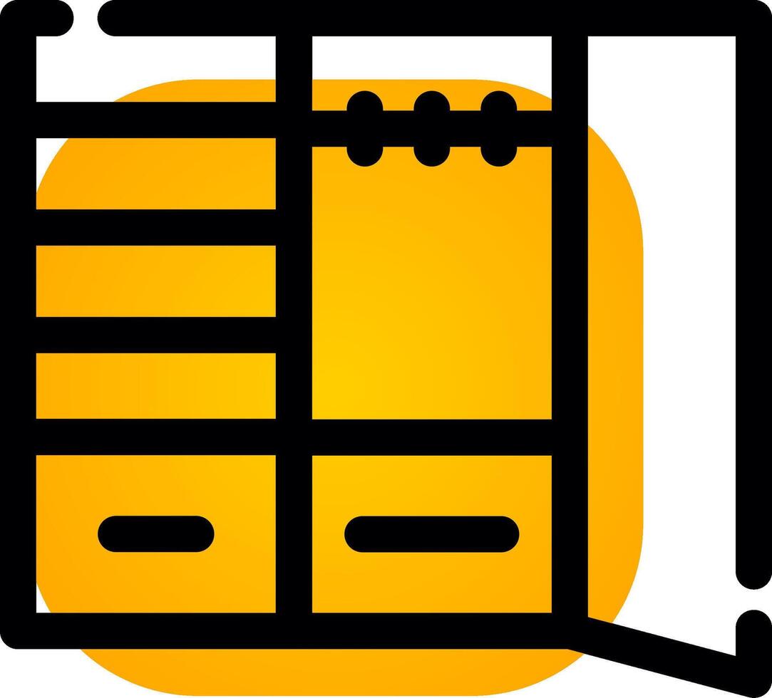 conception d'icône créative de placard vecteur