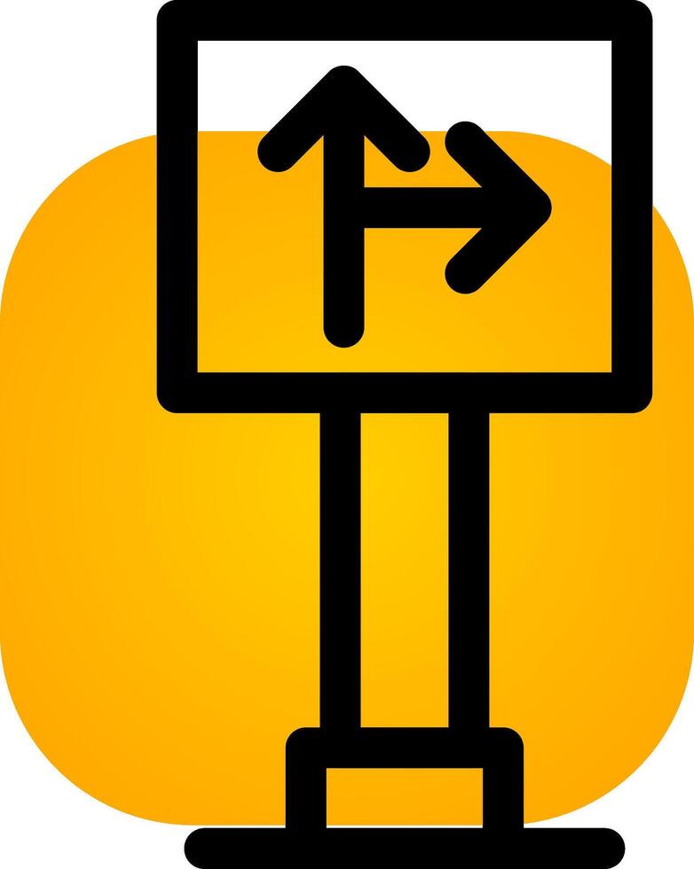 conception d'icône créative de panneau de signalisation vecteur