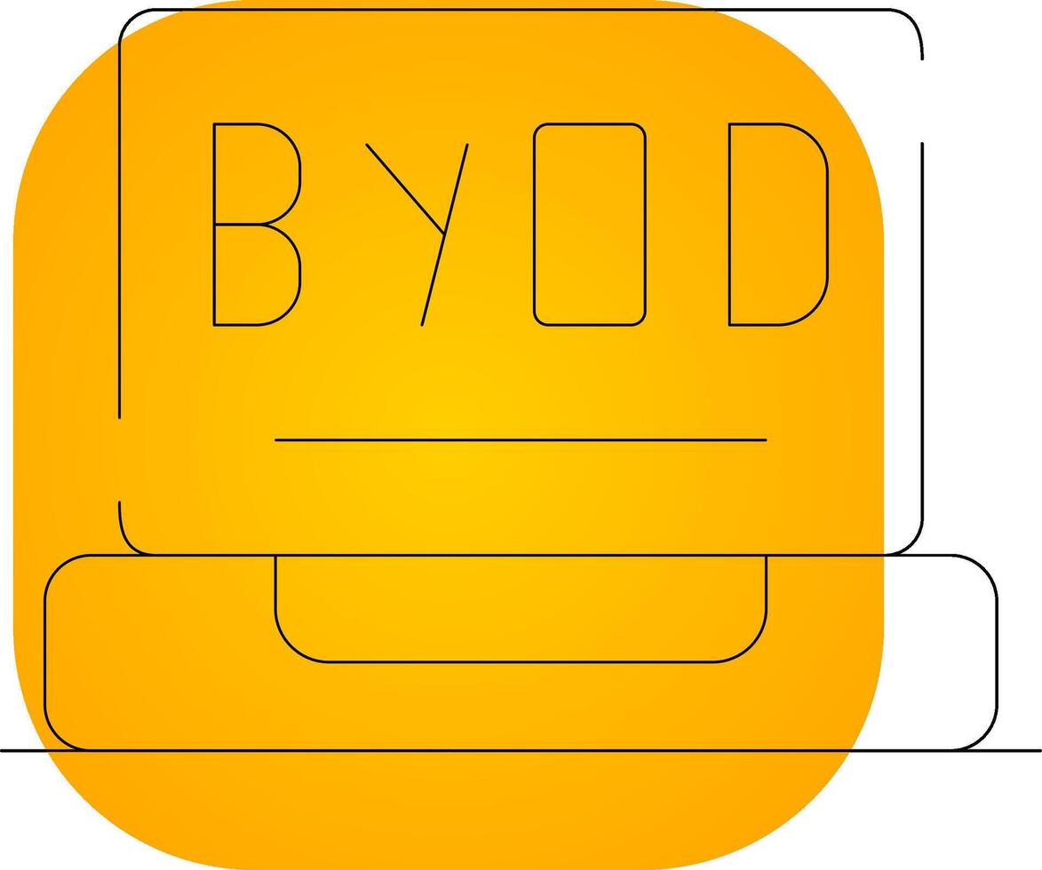 byod tour Créatif icône conception vecteur