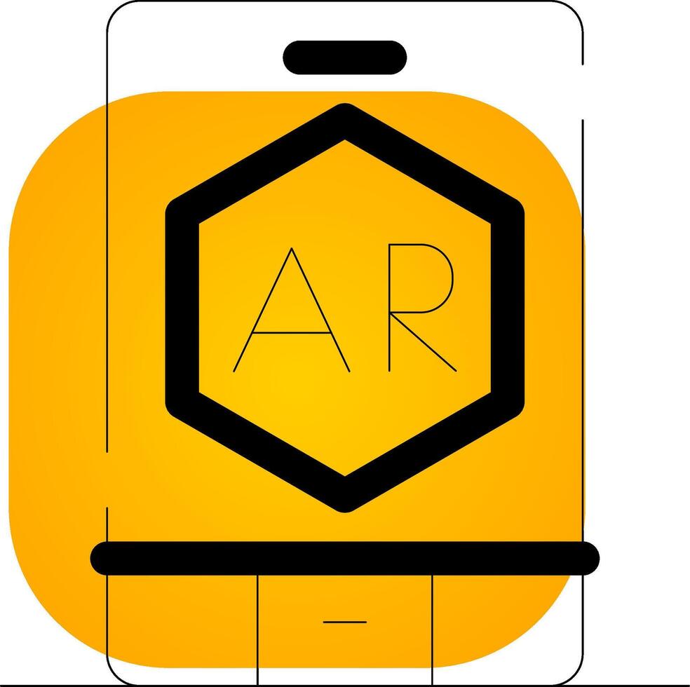 ar app Créatif icône conception vecteur