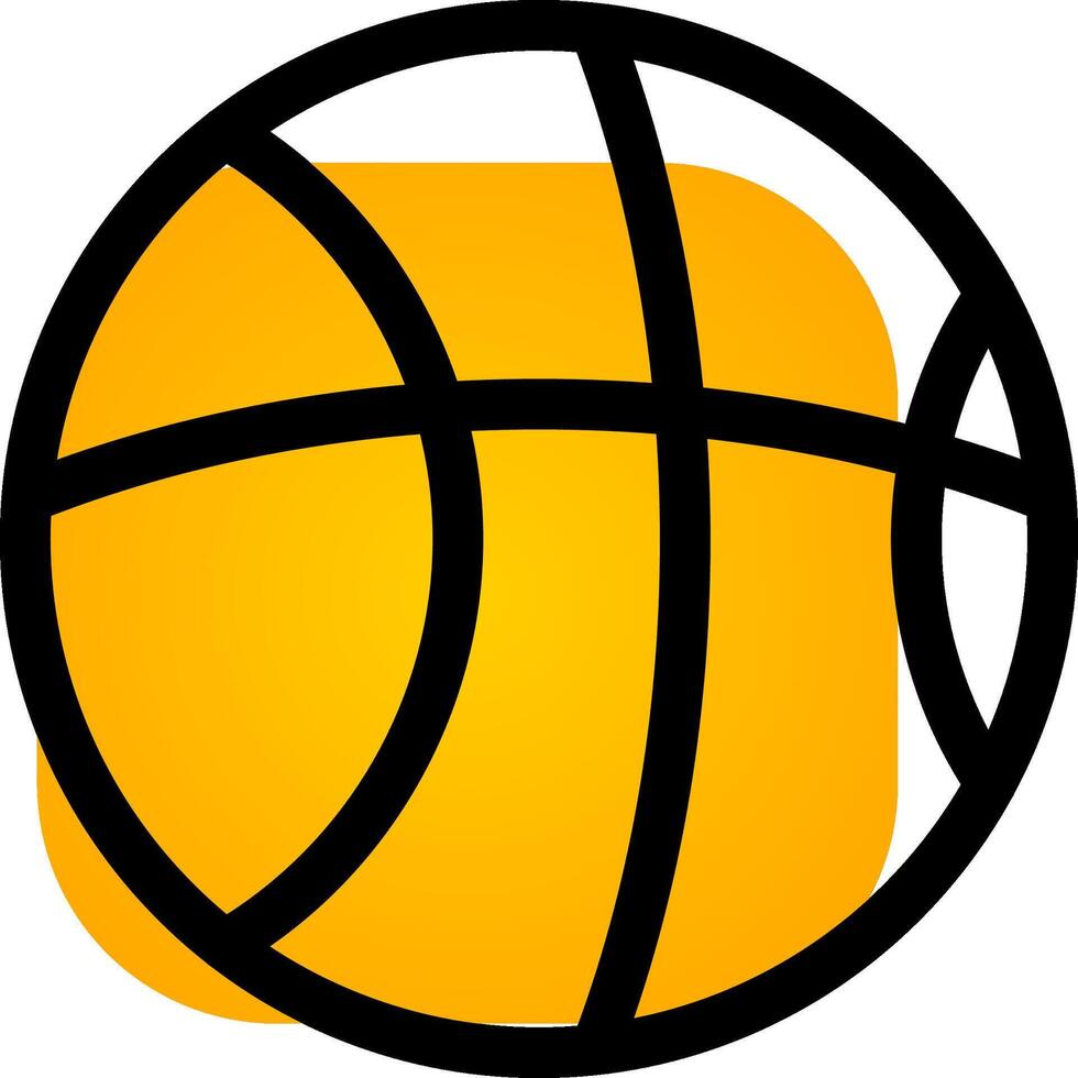 conception d'icône créative de basket-ball vecteur