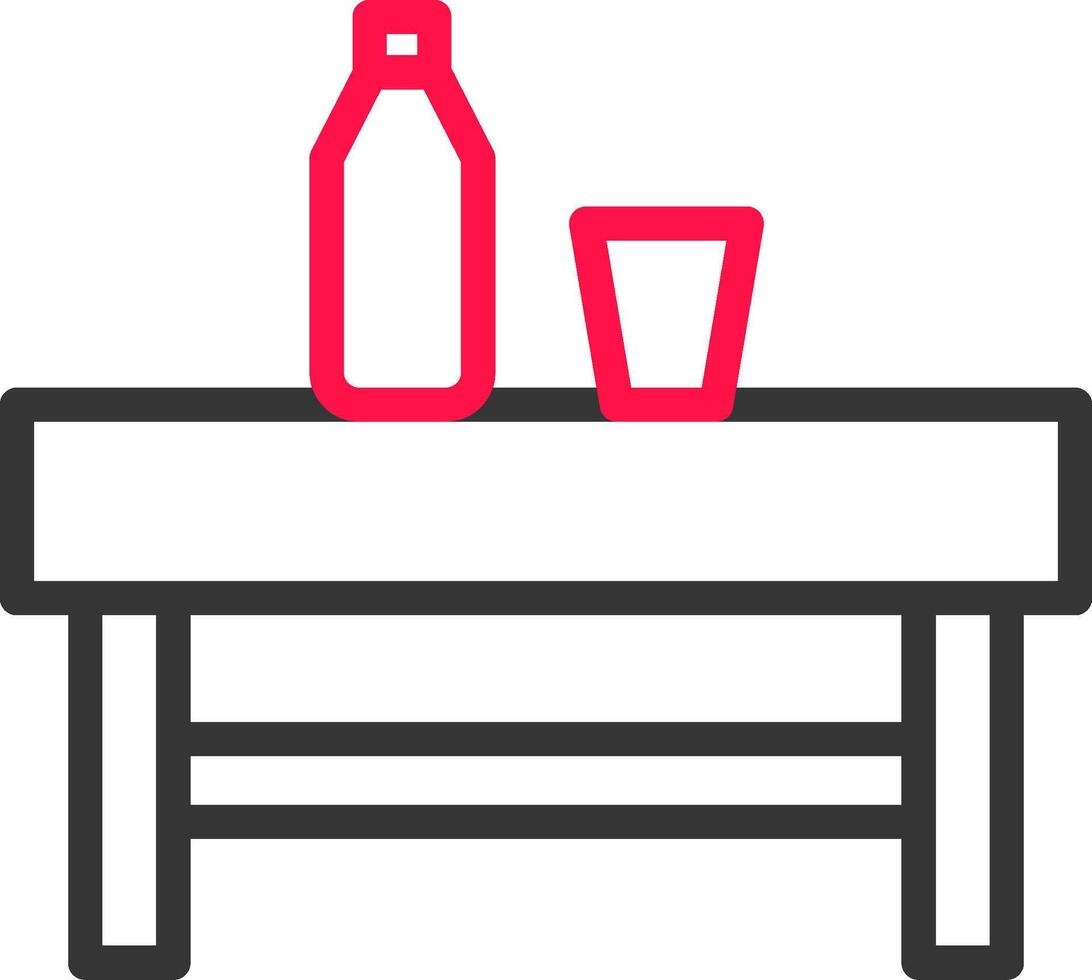 conception d'icône créative de table vecteur