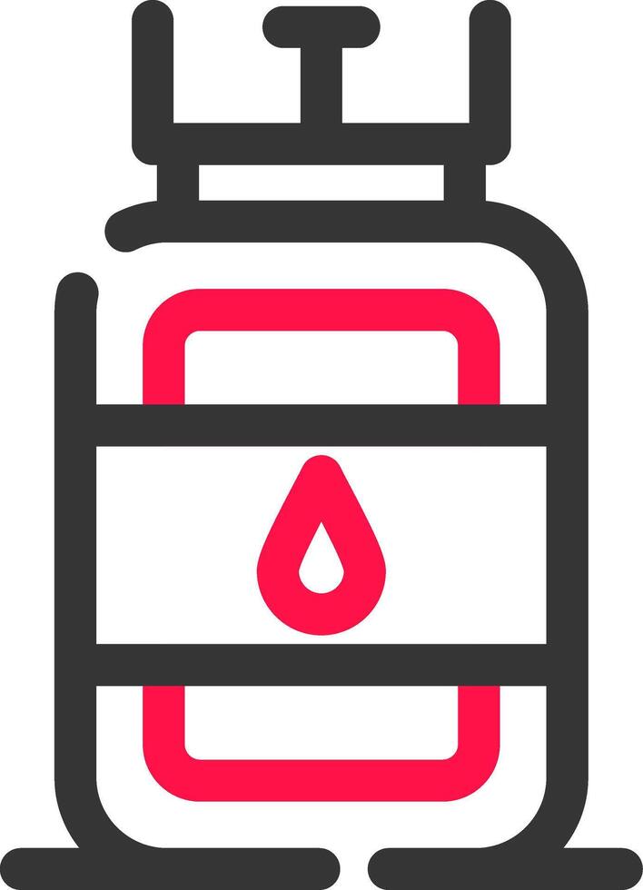 gaz cylindre Créatif icône conception vecteur