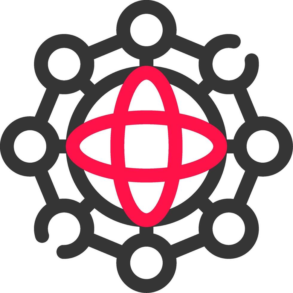 conception d'icônes créatives de mise en réseau vecteur