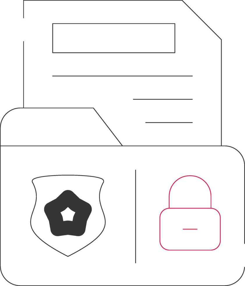 conception d'icônes créatives confidentielles vecteur