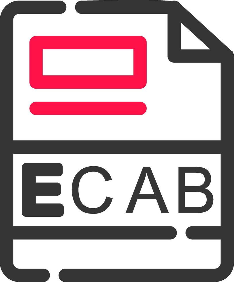 ecab Créatif icône conception vecteur