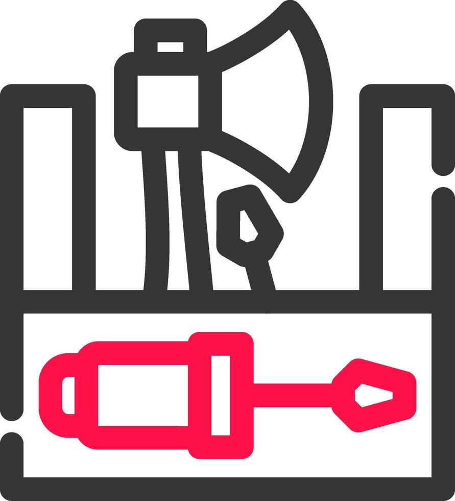 conception d'icônes créatives de boîte à outils vecteur