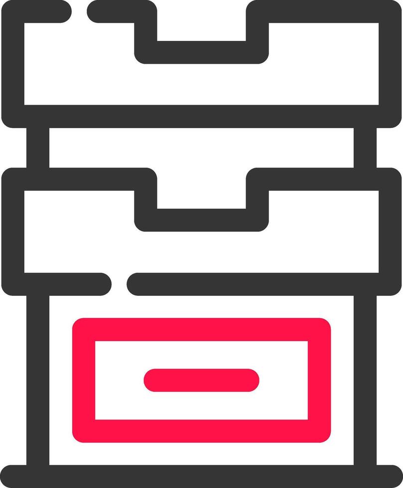 conception d'icônes créatives de tiroirs vecteur